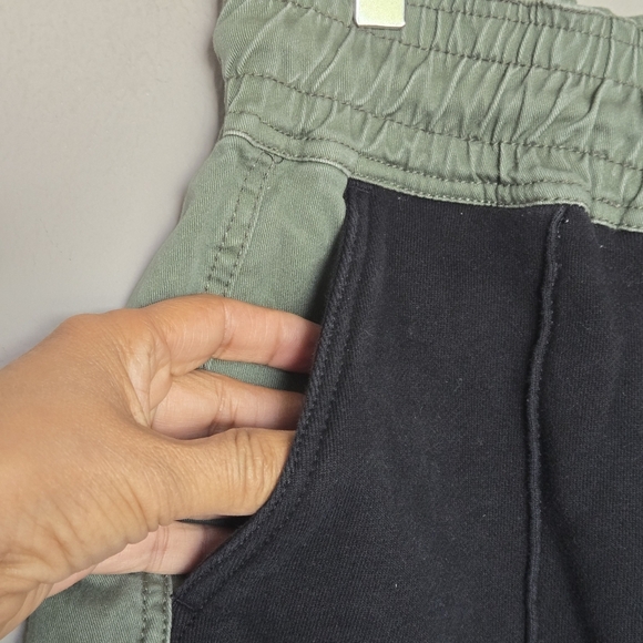 Derek Lam 10 Crosby Resortwear Two-Tone Modest Cotton Terry Pull-On Shorts S - Picture 3 of 8